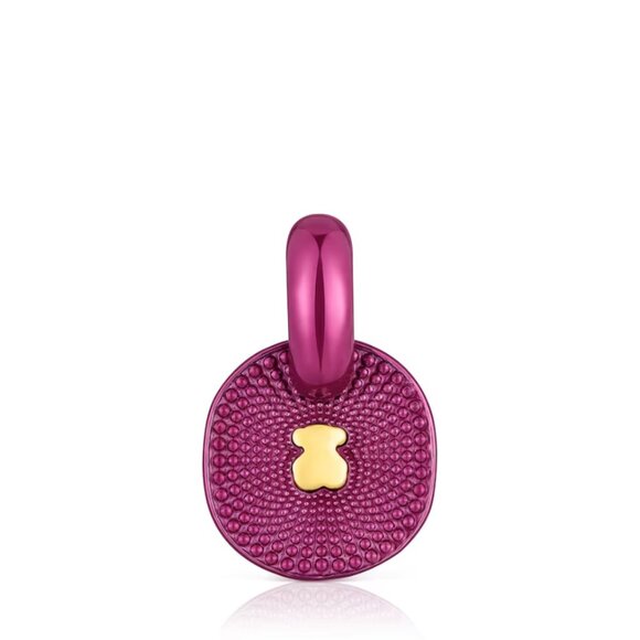 Tous Oursin Fuchsia Silver Pendant - Picture 2 of 3